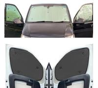Stores Thermiques Compatible avec VW T6.1 Transporter (2020-Date)(Ensemble Complet empattement Long + Portes de Grange) Couleur de la Doublure Charbon, Réversible