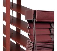 Stores Venitien Interieur Lamelle 50 mm, Rideaux D'intimité Étanches et Isolants, 30cm 45cm 60cm 75cm 90cm 160cm Volets Occultants pour Fenêtres et Portes(Wine Red)