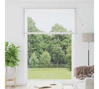 Vidaxl Store De Fenêtre Avec Des Rideaux Manuel Argent Aluminium