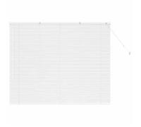 Vidaxl Store De Fenêtre Avec Des Rideaux Manuel Blanc Aluminium
