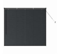 Stores vénitiens modernes - vidaXL - Aluminium - Finition mate - Noir - 150x130 cm - Ajustables - Montage extérieur