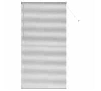 Stores vénitiens modernes - vidaXL - Argenté - 120x220 cm - Aluminium - Finition mate - Contrôle manuel de la lumière