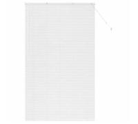 vidaXL Store de Fenêtre avec des Rideaux Blanc Aluminium