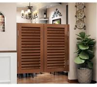 Stores Vénitiens Portes De Café Battantes, Demi-portes Intérieures En Bois Massif Avec Charnières, Cloison À Fermeture Automatique For Couloir, Cuisine,(D,W120xH80cm(47.24x31.49in))