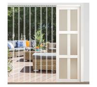 Stores verticaux en PVC à lattes imperméables pour congélateur, entrepôt, terrasse, garage, magasin et poulailler, utilisation industrielle (120 x 250 cm), durable et polyvalent