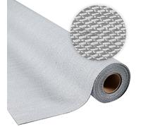 STORESDECO Tapis Vinyle Tissé Premium Haute Qualité Lavable Antidérapant Extra-Plat Résistant et Facile à Nettoyer pour Cuisine, Salon, Couloir, Intérieur et Extérieur Couleur Gris 200 x 500 cm