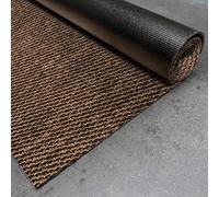 STORESDECO Tapis Vinyle Tissé Premium Haute Qualité Lavable Antidérapant Extra-Plat Résistant et Facile à Nettoyer pour Cuisine, Salon, Couloir, Intérieur et Extérieur Couleur Bronze 60 x 90 cm