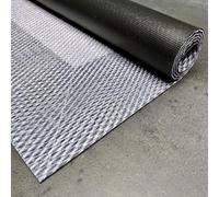 STORESDECO Tapis Vinyle Tissé Premium Haute Qualité Lavable Antidérapant Extra-Plat Résistant et Facile à Nettoyer pour Cuisine, Salon, Couloir, Intérieur et Extérieur Couleur Gris Clair 160 x 230 cm