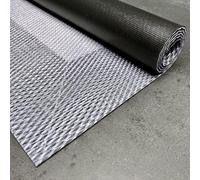 STORESDECO Tapis Vinyle Tissé Premium Haute Qualité Lavable Antidérapant Extra-Plat Résistant et Facile à Nettoyer pour Cuisine, Salon, Couloir, Intérieur et Extérieur Couleur Gris Clair 140 x 200 cm