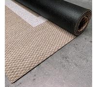 STORESDECO Tapis Vinyle Tissé Premium Haute Qualité Lavable Antidérapant Extra-Plat Résistant et Facile à Nettoyer pour Cuisine, Salon, Couloir, Intérieur et Extérieur Rectangle Blanc 120x180 cm