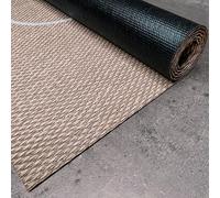 STORESDECO Tapis Vinyle Tissé Premium Haute Qualité Lavable Antidérapant Extra-Plat Résistant et Facile à Nettoyer pour Cuisine, Salon, Couloir, Intérieur et Extérieur Cercles 60x200 cm