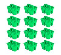 Storex Lot de 12 mini caddies de salle de classe multifonction avec poignée, vert (01064U12C)