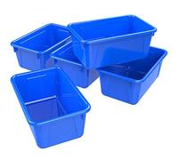 Storex Petite frisé Corbeille, 31 x 19,8 x 13 cm, salle de classe Bleu, étui de 6 (62416u06 C) bleu