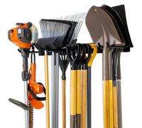 StoreYourBoard Blat Tool Rack, organisateur de montage mural, garage, outils de jardin, pelles, râteaux, balais, cordes, etc.