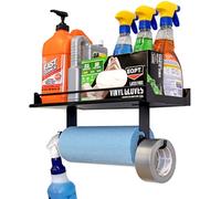 StoreYourBoard Porte-serviettes en papier, étagère murale, peut supporter 22,7 kg, garage, maison, station de nettoyage rapide