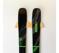 StoreYourBoard Porte-skis minimaliste en bois, support mural en bois massif, peut supporter 22,7 kg
