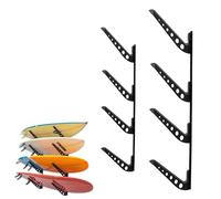 StoreYourBoard Support de rangement réglable pour planche de surf - Support mural pour 4 planches - Noir
