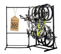 StoreYourBoard Système de rangement vertical pour 5 vélos | Porte-vélos autonome robuste pour vélos de route, montagne, vélos hybrides pour enfants, peut supporter 136 kg