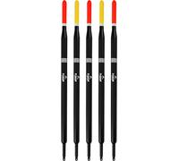 Storfisk Fishing & more Lot de 5 ou 10 flotteurs de pêche à la truite en bois de balsa avec œillet, pointe en couleur signalétique, poids : 1 g, lot de 5
