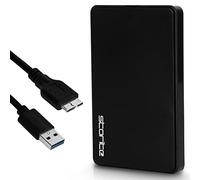 Storite Disque Dur Externe 250Go HDD USB3.0 Ultra Rapide et Fin pour la Sauvegarde des données - Disque Dur Portable Compatible pour Mac, Ordinateur Portable, PC, PS4, Console de Jeu (Noir)