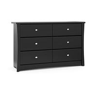 STORKCRAFT Crescent Commode Noir 85 x 135 x 42 cm
