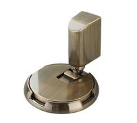 Storm Butée de porte pour utilisation intensive en intérieur avec deux options de montage sans trou et vis, hauteur réglable pour compatibilité entre les portes (bronze)
