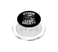 Storm Camp Society Camping sous Pluie PopSockets PopGrip pour MagSafe