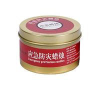 Storm Candle, Long Burn Candles, 2.36x1.57 Inches Versatile Unscented Canned Glow 20 Hours Burning Time, Survival Candlelight for Home, Living Room, Camping Tent, Indoor and Outdoor Use