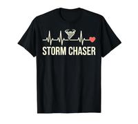 Storm Chaser Heartbeat Tornado Météo, météorologie, pouls T-Shirt Graphique avec Valeur