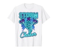 Storm Chaser Tornado Weather Meteorology Chasing Design T-Shirt Graphique avec Valeur