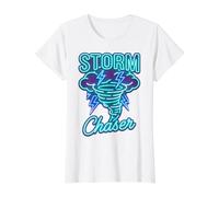 Storm Chaser Tornado Weather Meteorology Chasing Design T-Shirt Graphique avec Valeur