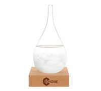 Storm glass Barometre a Cristaux,Baromètre de Fitzroy/verre-de-tempête, Bouteille en verre avec cristaux pour prévisions météorologiques