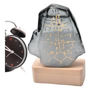 Storm Glass : bouteille avec motif oracle, affichage météo, indicateur de prévision élégant, art de bureau | Accent atmosphérique pour la maison, le bureau, et