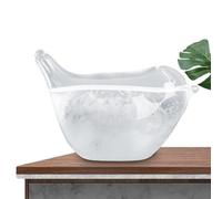 Storm Glass - Jauge de conception d'oiseaux | Sculpture décorative d'informations météo, pièce unique de prévision de bureau pour espaces de travail, maisons, studios, SA