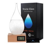 Storm Glass Verre Tempête Stations Météorologiques Goutte D'eau Prédicteur Météo Prévisions Utilisé Pour La Décoration De Bureau À La Maison Et Au Bureau - Cadeau D'anniversaire