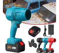 Storm Industries Jet Blower, Turbo Jet Blower, Cordless Turbo Super Power Air Duster, Jetpro Maxx Portable Jet Blower, Cordless Turbo Jet Blower, Portable Handheld Mini Violent Dust Blower (Blue)