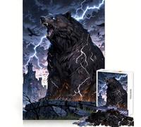 Stormbreaker︰ La colère de l'ours Tonnerre Puzzle de 1000 pièces pour Adolescents Puzzle Solid Logic Jeu de logique Calme et Amusant Découpe de précision Cadeau de Noël 50x75cm
