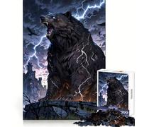 Stormbreaker︰ Le Puzzle de 1000 Pièces La Colère de l'ours Tonnerre pour Adolescents Jeu de logique Claire Passe-Temps Calme Découpe Parfaite Cadeau Classique 38x26cm