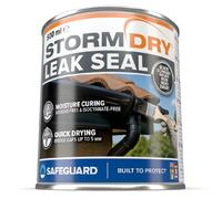 Stormdry Mastic d'Étanchéité 500ml - Caoutchouc Liquide Noir - Anti-Fuites Toiture & Gouttière - Auto-Nivelant - Brique, Béton, Métal, Feutre Bitumé