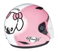 Stormer Flash Kid Koala Casque Jet, Blanc/Rose, M