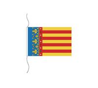 Stormflag Drapeau de Valence avec cordon 30 x 45 cm Drapeau du bateau Couronne 30 x 45 cm Polyester 110 g/m² en tissu nautique résistant au vent