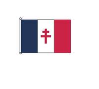 Stormflag Drapeau Lorraine Cross France Libre 1940-1944 30x45cm Drapeau du navire 12x18in polyester 150g/2 avec œillets et Double couture
