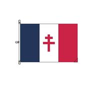 Stormflag Drapeau Lorraine Cross France Libre 1940-1944 5x7.5ft Drapeau France Libre 150cmx225cm Polyester 110g La plus haute qualité