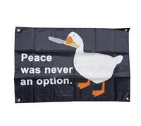 Stormflag Drapeau Peace was never an option 60x90cm Drapeau Peace 2x3ft en polyester pongé 90g avec œillets et Double couture