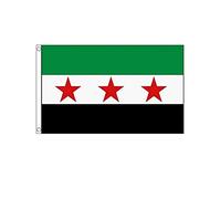 Stormflag Drapeau Syrie 1932-1963 90x150cm Drapeau Syrie - Armée Syrienne Libre 3x5ft polyester 90g avec œillets et Double couture