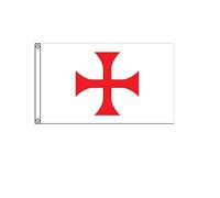 Stormflag Drapeau Templiers Ordre du Temple 90x150cm PAVILLON Croix pattee Rouge 3x5ft Polyester 90g avec œillets et Double couture