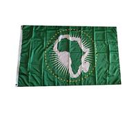 Stormflag Drapeau Union Africaine 90cmx150cm Drapeau UA 3x5ft Polyester 90g avec œillets et Double couture