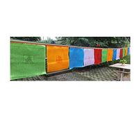Stormflag - Drapeaux de prière tibétains en polyester satiné - Ensemble de drapeaux décoratifs - 28x25 cm - Vibrant Colors