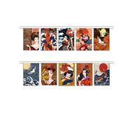 Stormflag Japan Sushi Bar Restaurant Art Japonais string flag Interior Door decoration. Longueur d'environ 9.8 pieds (3mètres), 10 drapeaux Chaque drapeau mesure 20 x 30cm