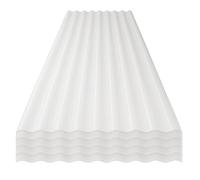 StormGuard Lot de 5 dalles ondulées en PVC - 90 x 200 cm transparent - Panneau de toit imperméable - Toits de véranda, Carport